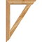 Ekena Millwork Traditional Traditional Rough Sawn Bracket w/ Offset Brace, Western Red Cedar, 6"W x 30"D x 42"H BKT0604X30X42TRA01RWR - alternate 2